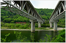 津山線の見える風景画像